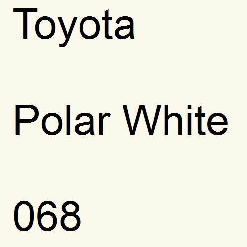 Toyota, Polar White, 068.